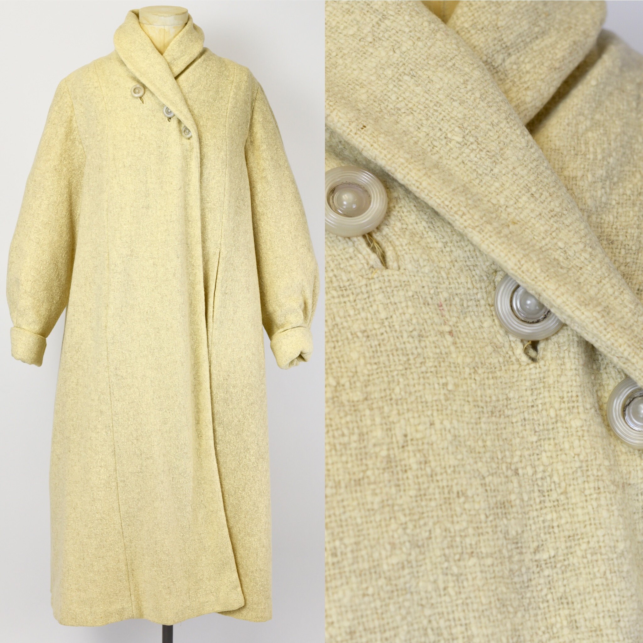 Oatmeal Wool Coat - Etsy
