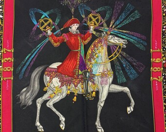 Vintage 1987 Hermes Feux D'artifice Fireworks Michael Duchene 90cm