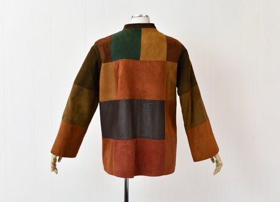 RARE 1960s Bonnie Cashin Sills Patchwork Suede Ja… - image 6