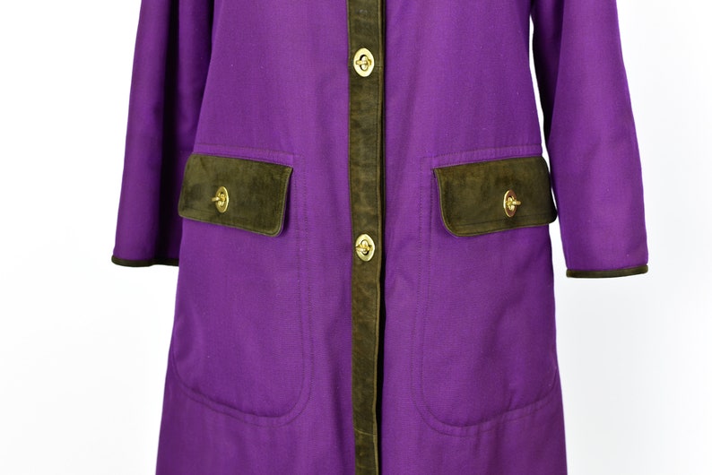 1960's Sills by Bonnie Cashin Purple Coat image 3