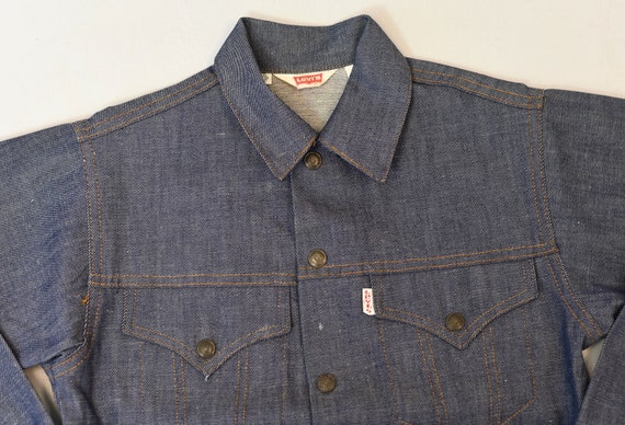 1970s Deadstock Levi's Blue Denim Jacket - image 2