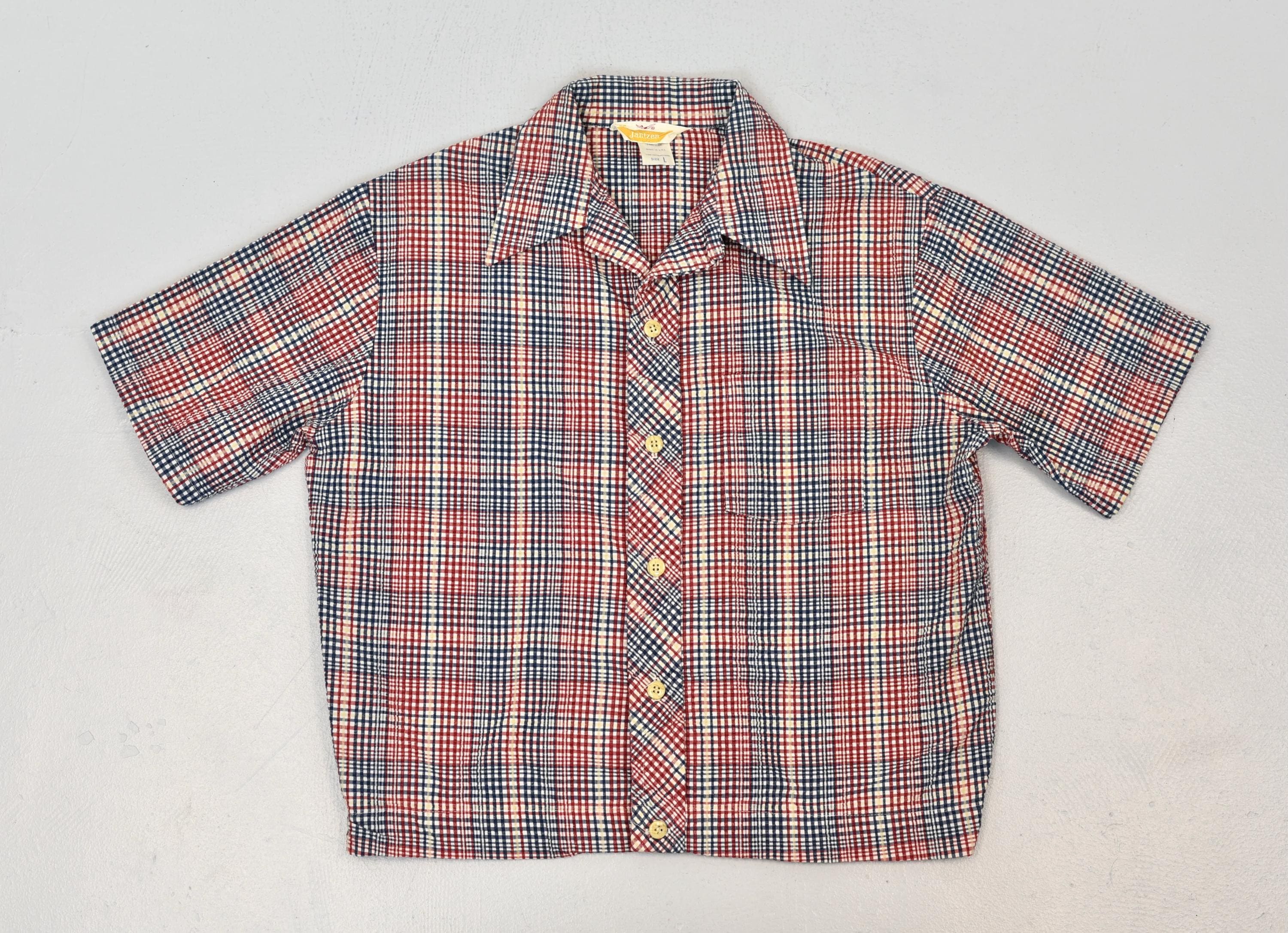 トップス 50s vintage shirt cotton shirt 40s 60s NOS Vintage 1940s-50s Rayon Gabardine Shirt Size Large Loop