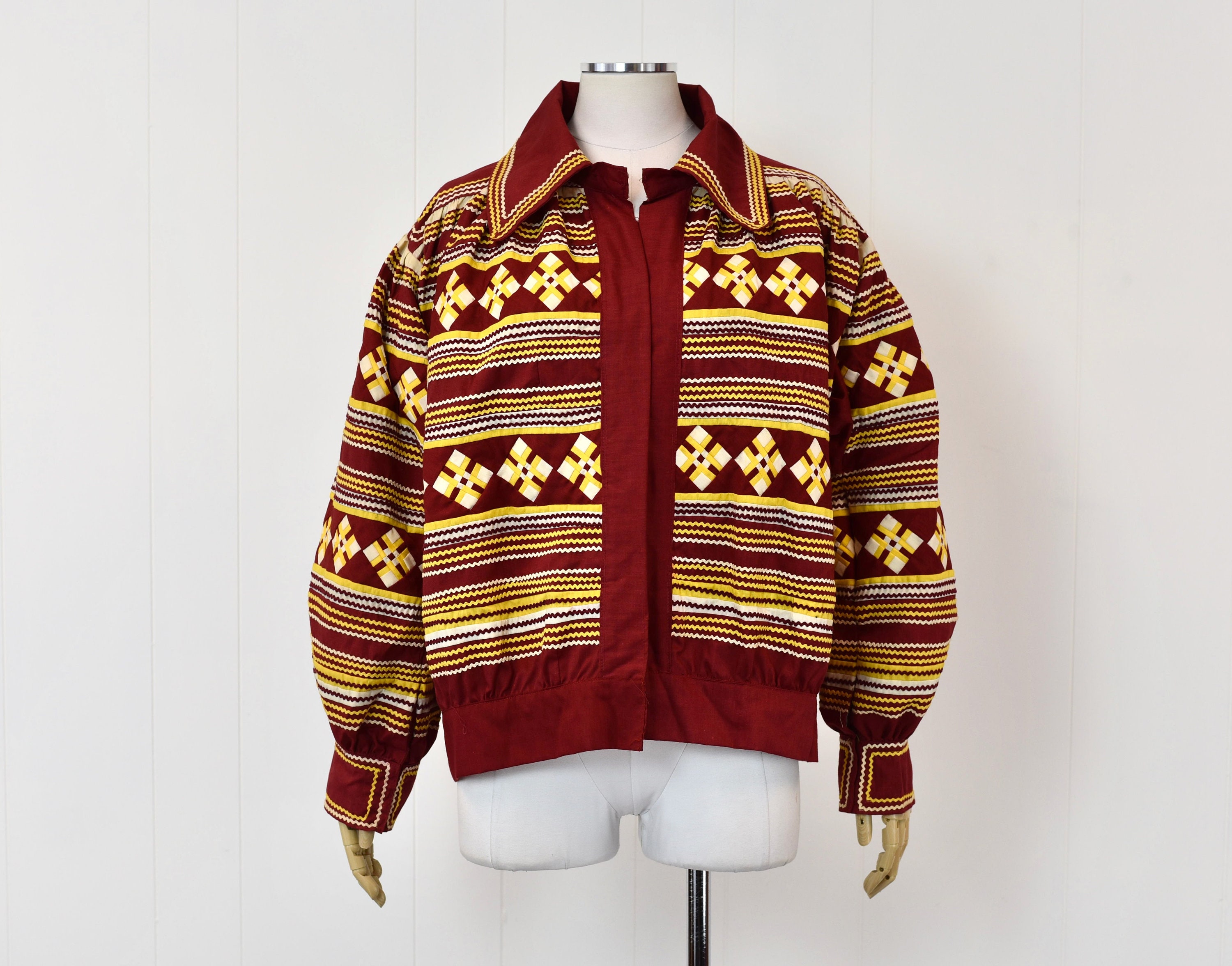 RARE 1970s/1980s Seminole Native American Patchwork Souvenir