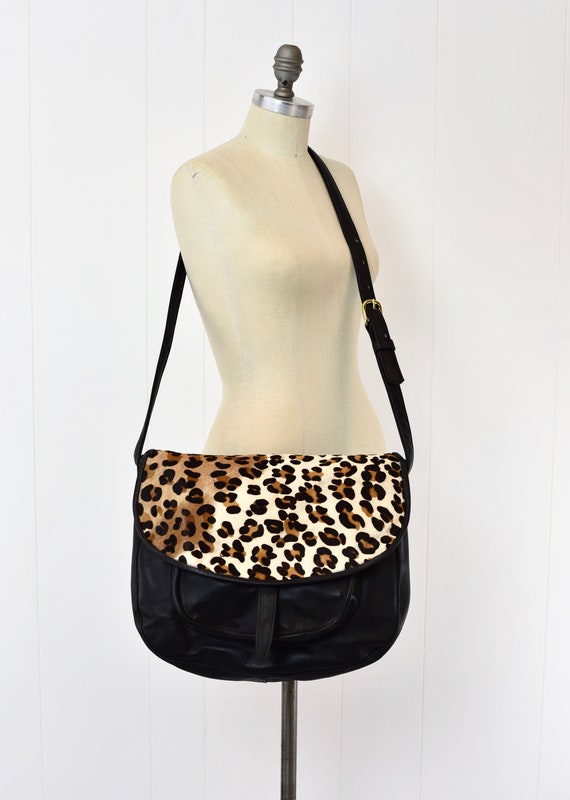 1980s Leopard Tony Bryant Handbag - image 1