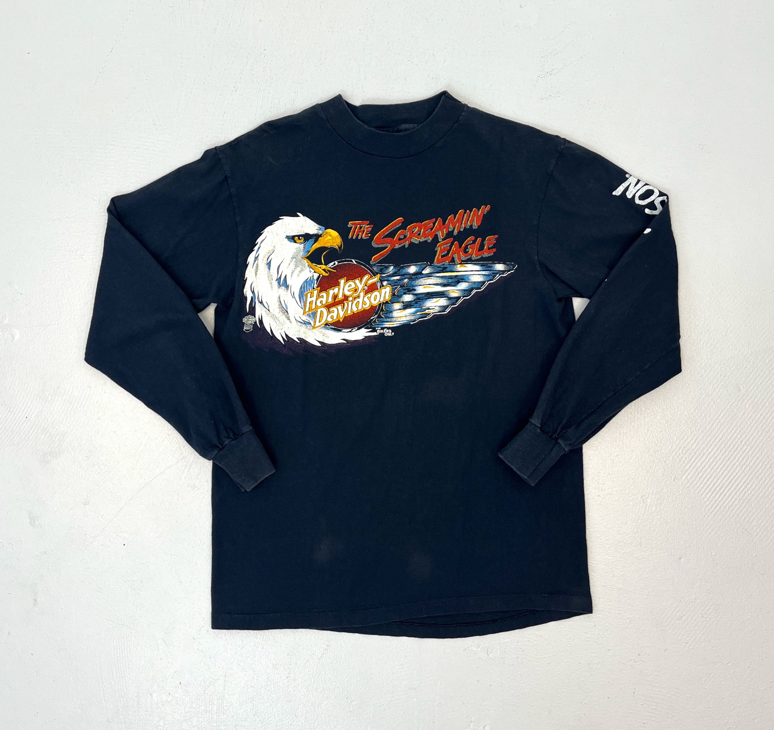 1980s Harley Davidson Motorcycles Screamin' Eagle Logo Santa Cruz