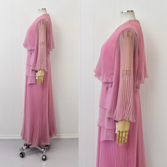 70's Pink Angel Sleeve Gown main image 0
