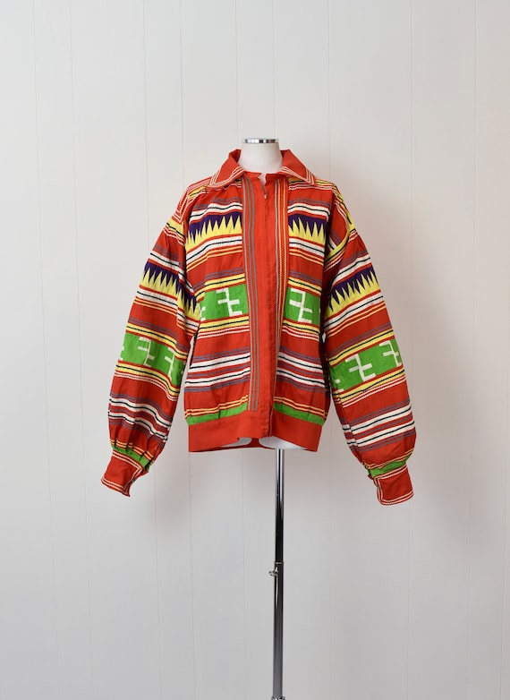 RARE 1950s Seminole Native American Red Patchwork 