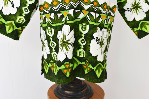 1960s Green & Orange Hawaiian Shirt - image 3