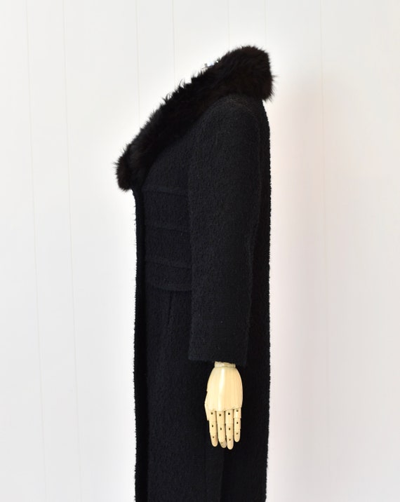 1960s/1970s Black Brown Fur Collar Mansfield Orig… - image 5