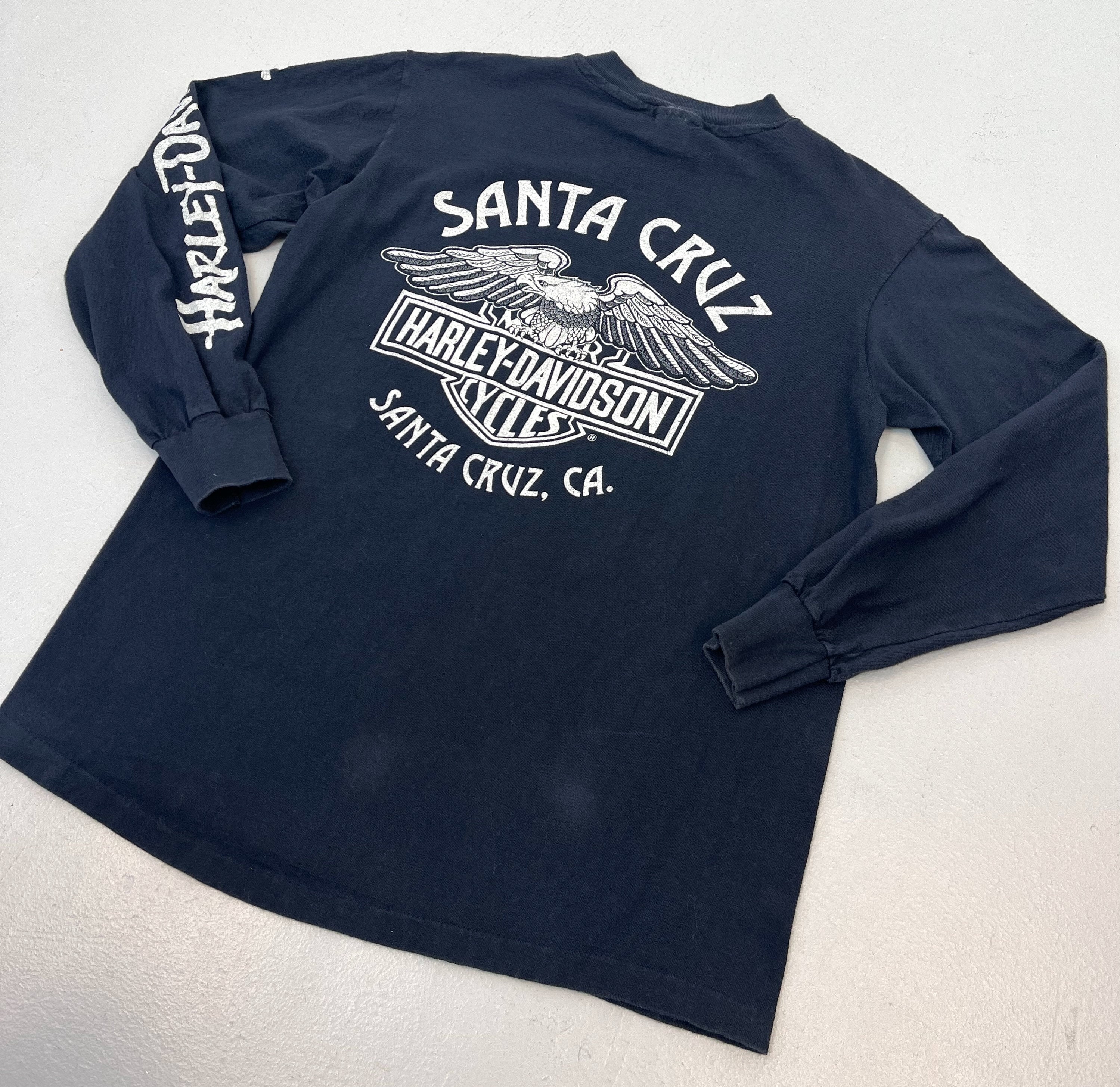 1980s Harley Davidson Motorcycles Screamin' Eagle Logo Santa Cruz