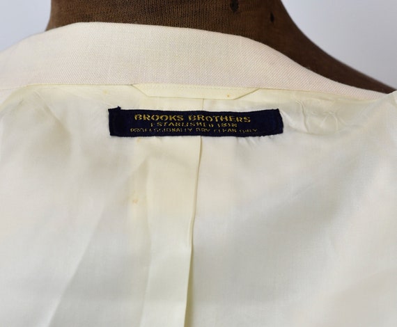 1980s Brooks Brothers Ivory Summer Jacket - image 9