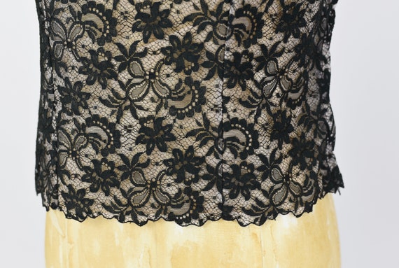 1950's Black Lace Blouse - image 4