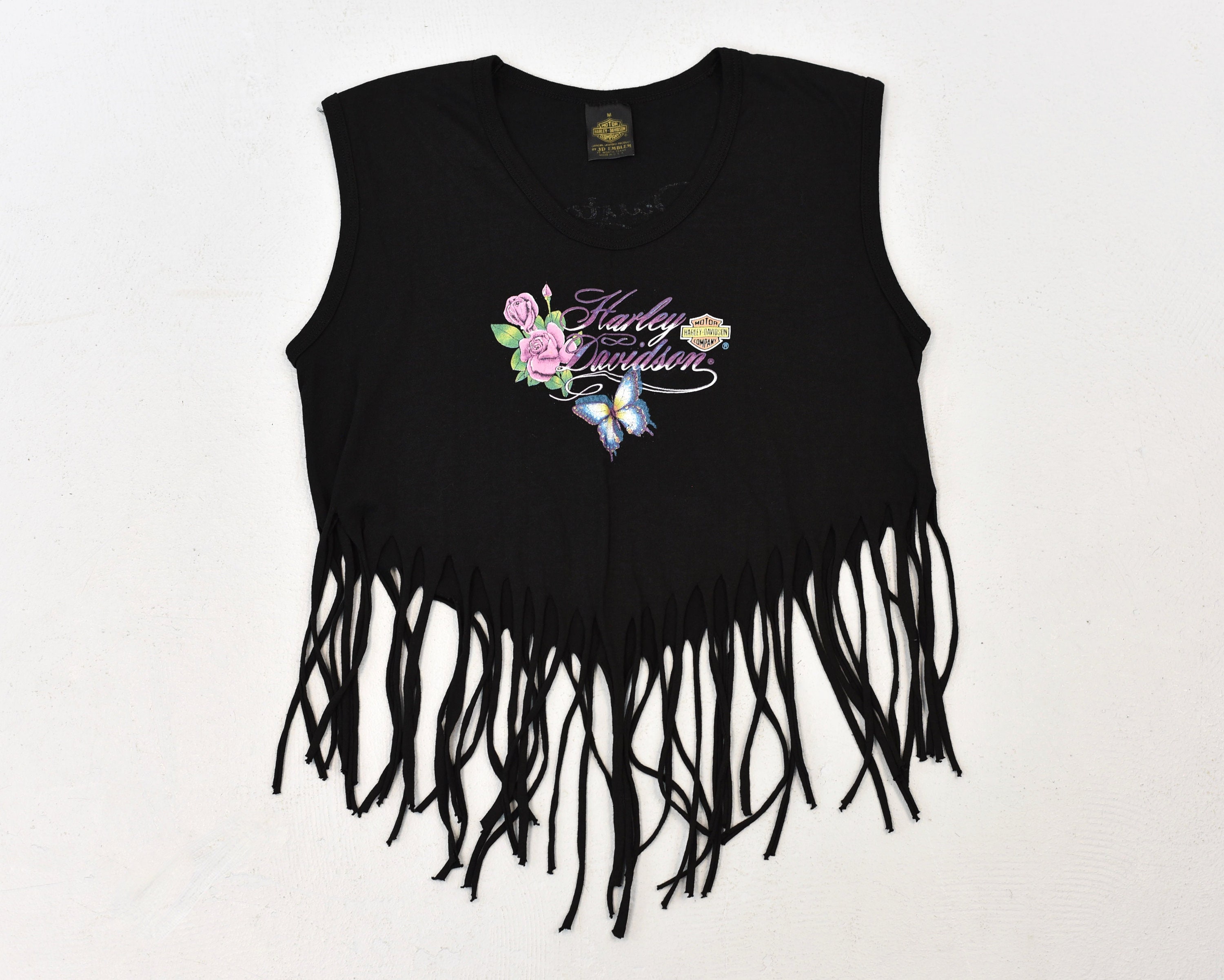 【HARLEY DAVIDSON】L/S Tee デカロゴ スリーブロゴ 2XL 1985 1980s Harley Davidson Motorcycles Daytona Bike Week 3D