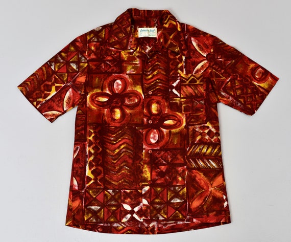 ビンテージアロハシャツ 70's Keone Sportwear 1970s Kona Kai Jantzen Red Hawaiian Shirt - Etsy