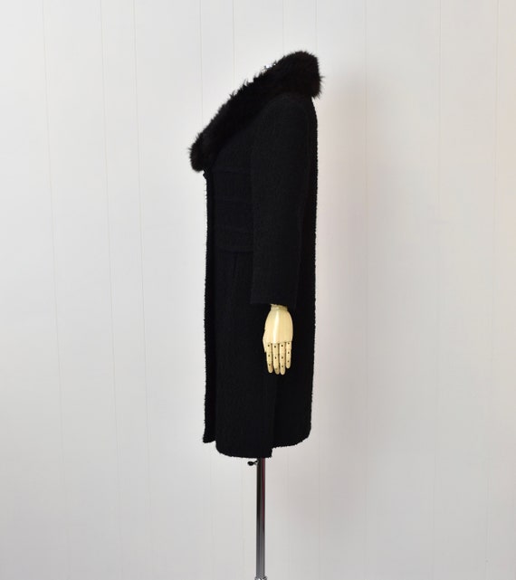 1960s/1970s Black Brown Fur Collar Mansfield Orig… - image 4