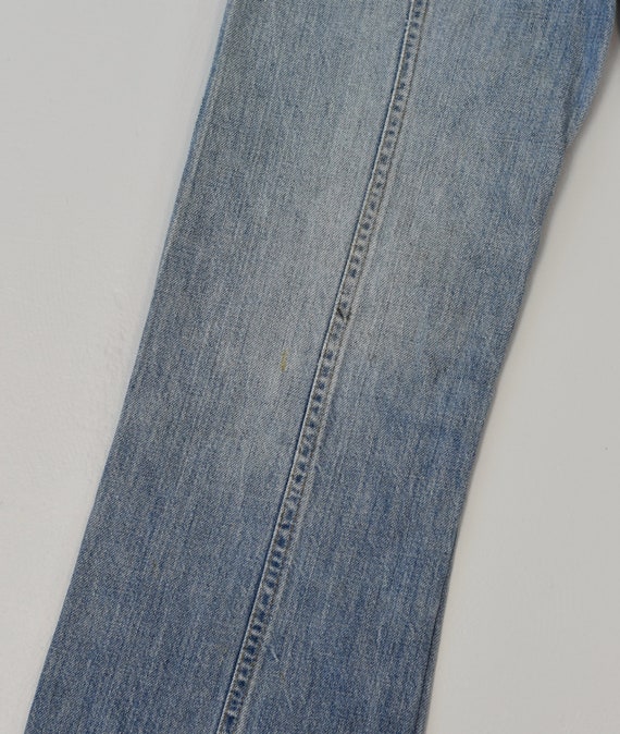 1970s Levis Blue Feather Tab Light Wash Denim Jea… - image 10