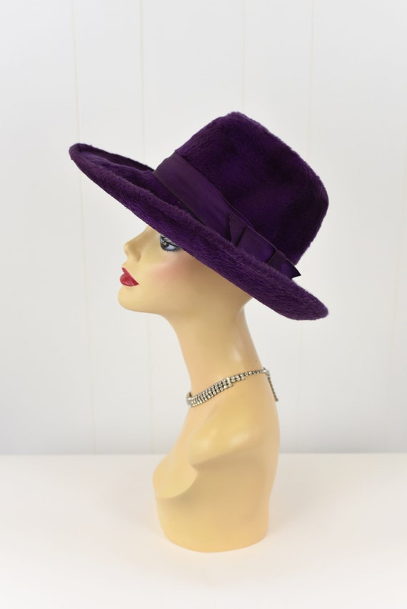 1970's Purple Fedora