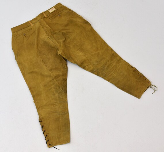 1940s Sportswear Hunting Brown Canvas Pants - image 4