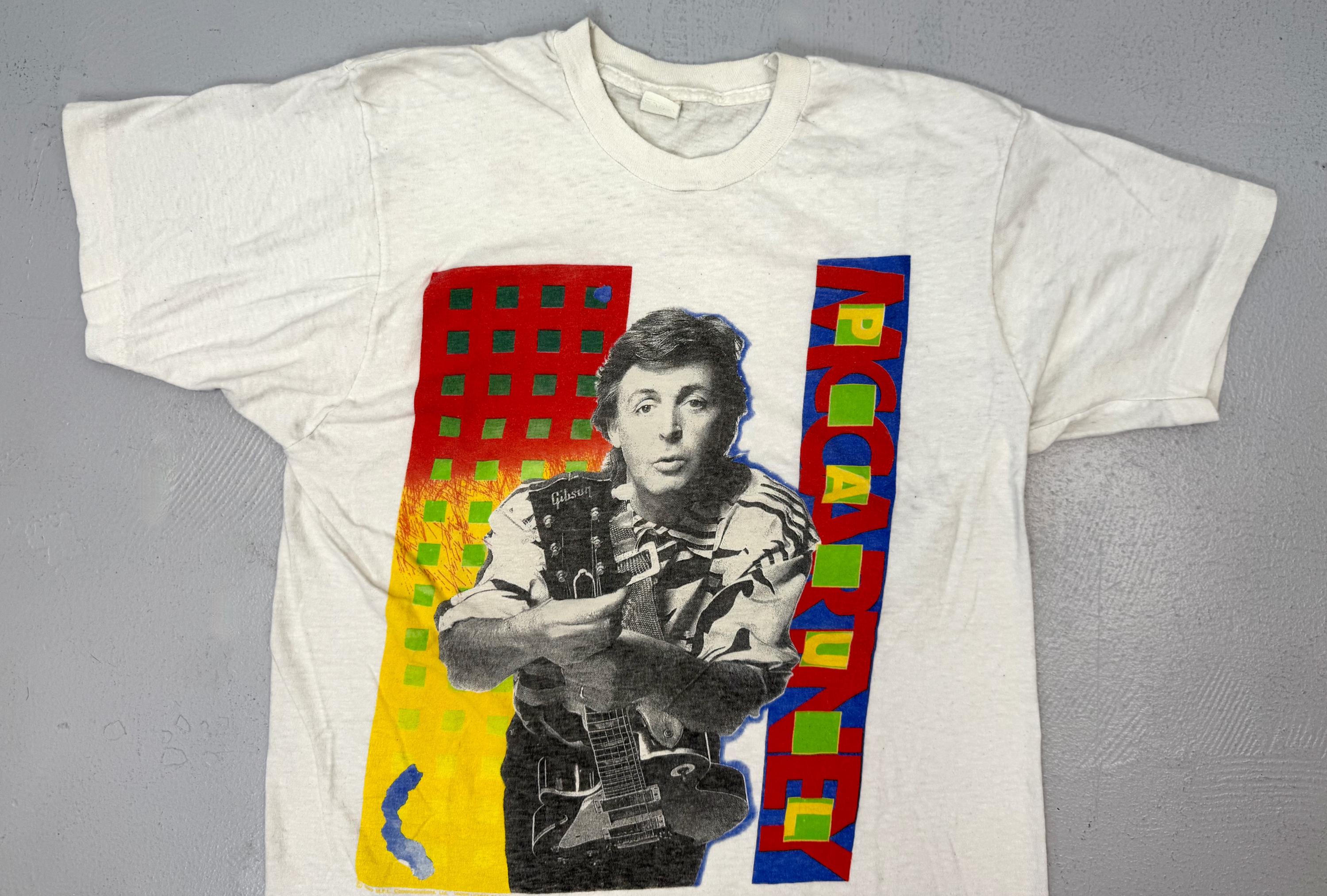 1989/1990 Paul Mccartney World Tour White Screen Stars Short