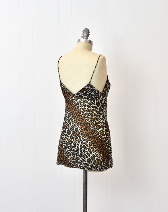 1950s/1960s Vanity Fair Leopard Print Corset Bodi… - image 8