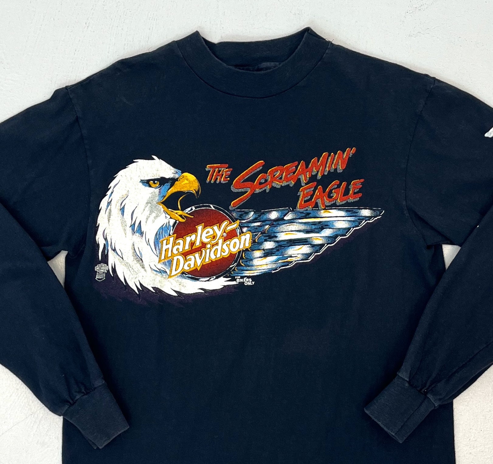 1980s Harley Davidson Motorcycles Screamin' Eagle Logo Santa Cruz