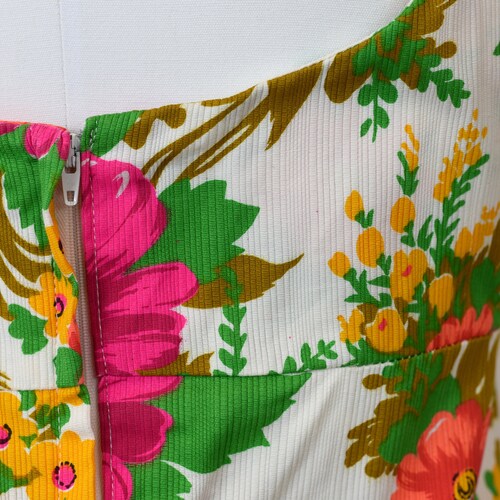 1960s/1970s Bright Floral Maxi shops Dress