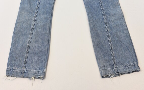 1970s Levis Blue Feather Tab Light Wash Denim Jea… - image 8