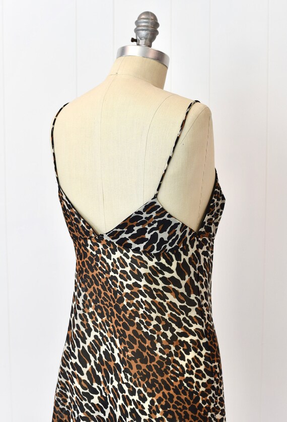 1950s/1960s Vanity Fair Leopard Print Corset Bodi… - image 9