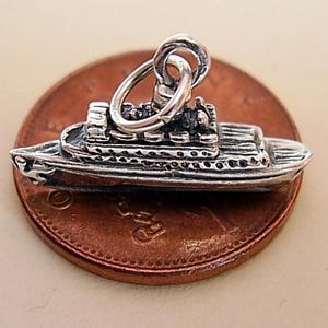 Sterling Silver CRUISE LINER SHIP charm