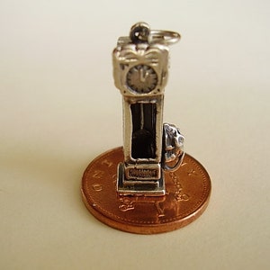 Sterling Silver Hickory Dickory Dock Moving Mouse Charm Charms