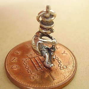 LadyBird Ladybug Man With Umbrella Sterling Silver Charm