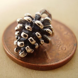 Sterling Silver Pine Cone Charm