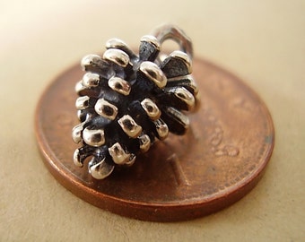 Sterling Silver Pine Cone Charm