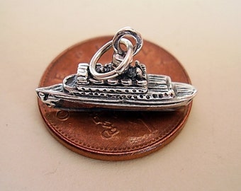 Sterling Silver CRUISE LINER SHIP charm