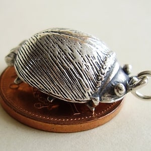 Sterling Silver Beetle Beatle Opening - yeah yeah yeah Sterling Silver charm