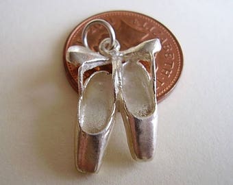 Sterling Silver Ballet Shoes Charm