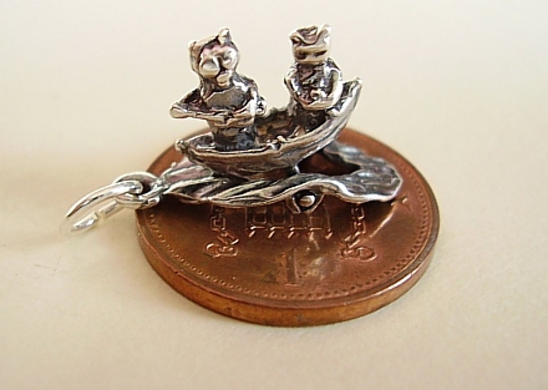 Sterling Silver The OWL & the PUSSYCAT Moving Charm