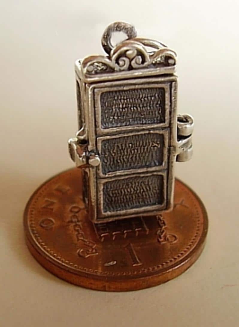Sterling Silver Opening Skeleton In The Closet Charm