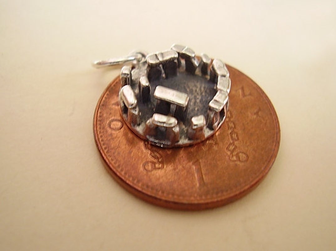 Stonehenge Sterling Silver Charm Charms - Etsy