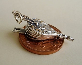 Sterling Silver Moving Bellows Charm