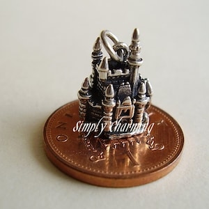 Sterling Silver Mouse In Fairytale Castle Charm