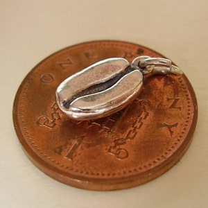 Sterling Silver Coffee Bean Charm