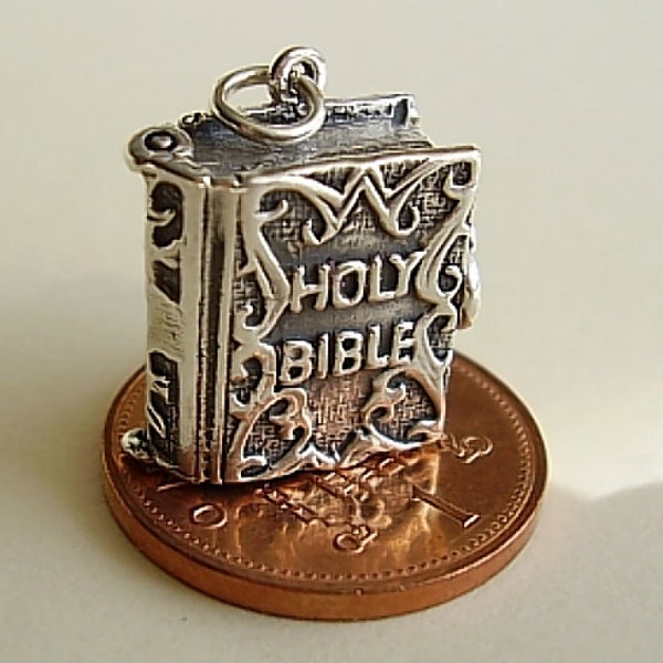 Holy Bible Charm Etsy