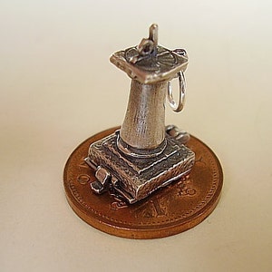 Sterling Silver Opening Sundial Charm
