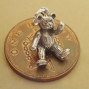 Sterling Silver Teddy Bear Charm