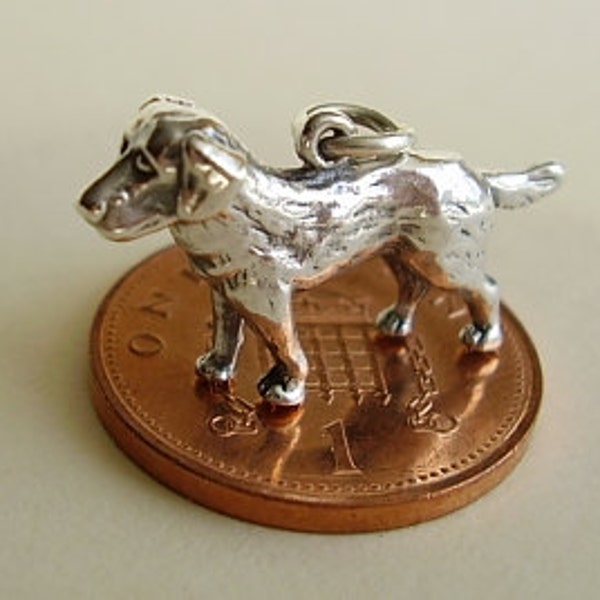 Sterling Silver Labrador Dog Charm