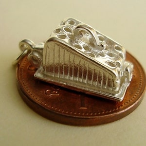 Sterling Silver Opening Cheese Dish Mouse Charm