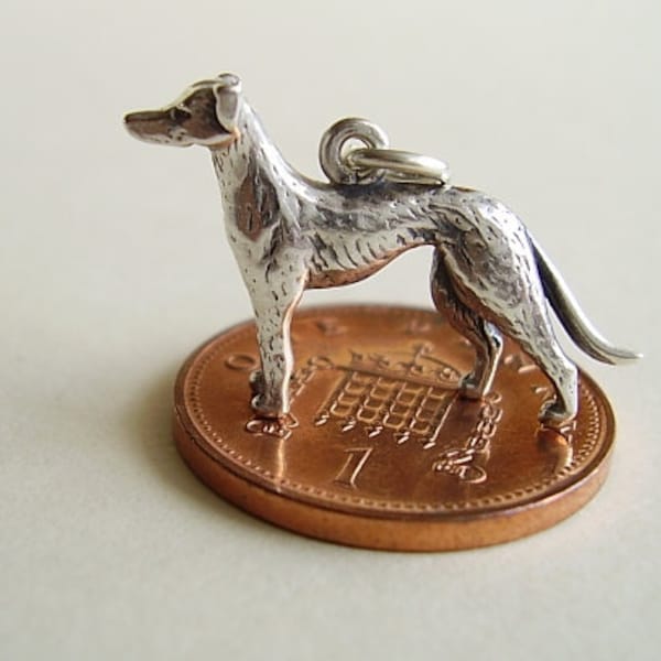 Sterling Silver Greyhound Charm