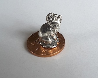 Sterling Silver Cat Charm