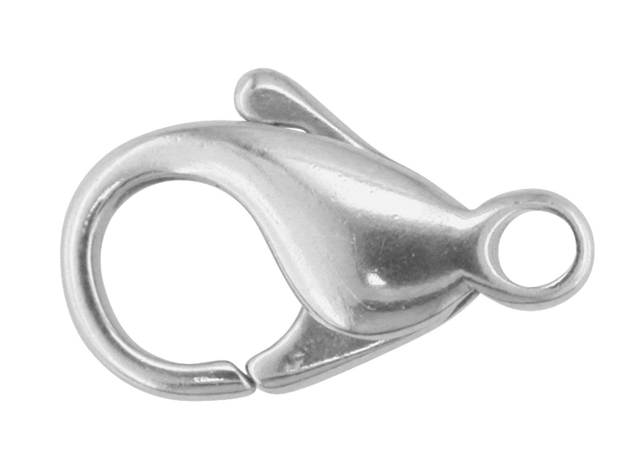 Sterling Silver 11mm Lobster / Carabiner Claw Clasp - Etsy